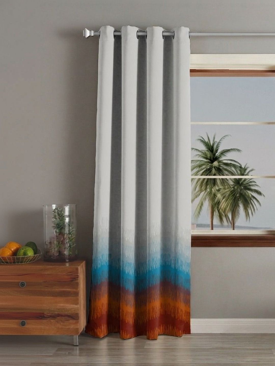 AAVIS DECOR Blue Black Out Door Curtain-picture-31