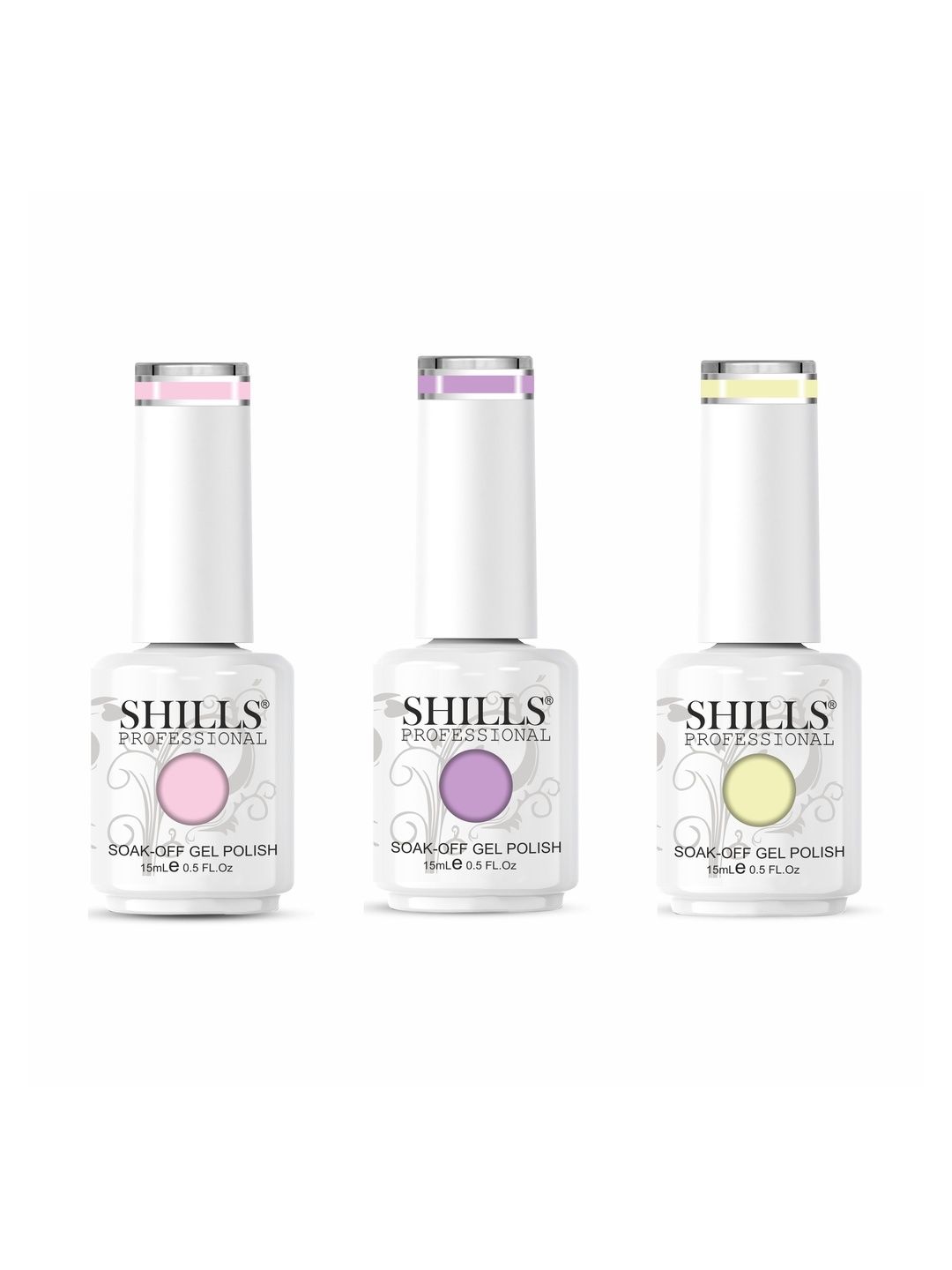 shills professional Set Of 3 UV LED Gel Nail Polish - 15 ml Each - Shade - 001, 002 & 003-picture-25