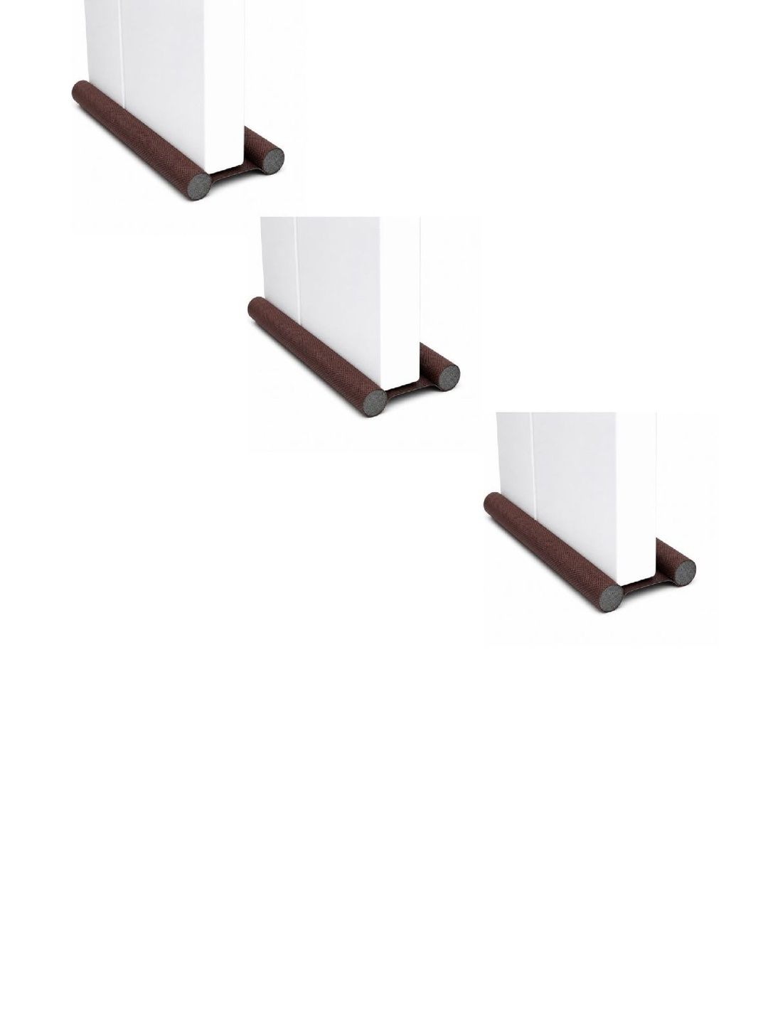 Kalra Magic 3-Pcs Brown Self Adhesive Bottom Door Seal Stopper-image-26