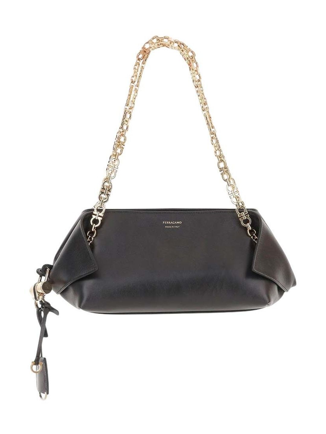 Ferragamo Black Gancin Small Shoulder Bag-picture-26