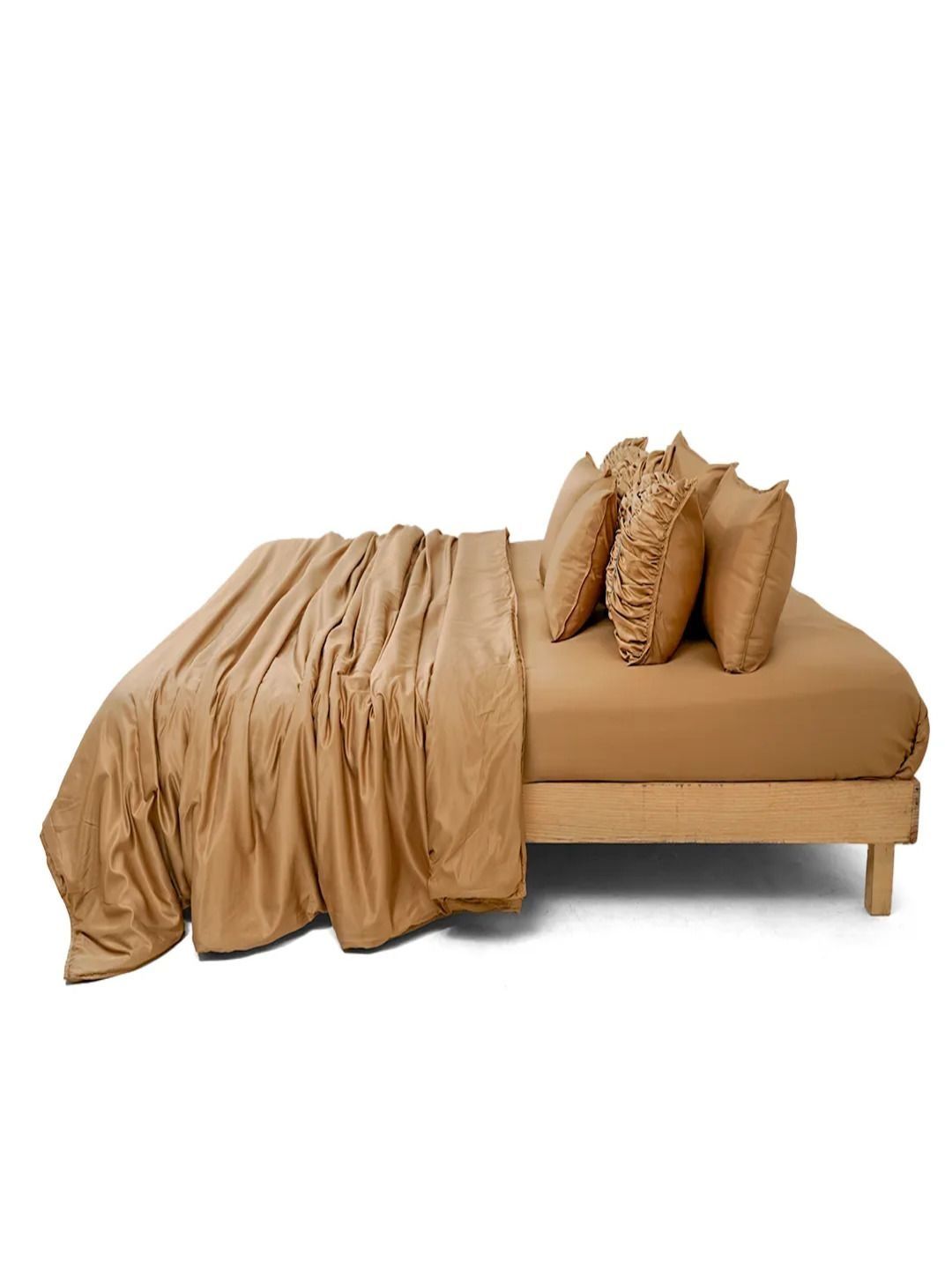 Zarf Brown Solid Other 8 Piece Single Superfine Bedding Set-picture-48