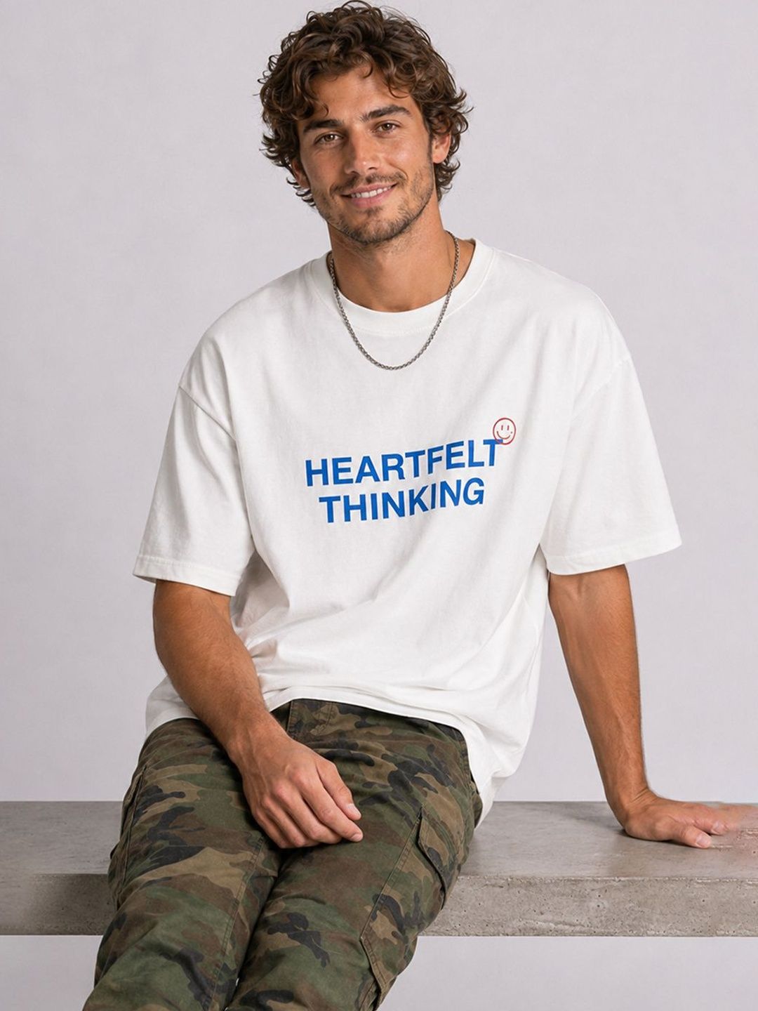 HERE&NOW Men Typography Printed T-shirt-picture-57
