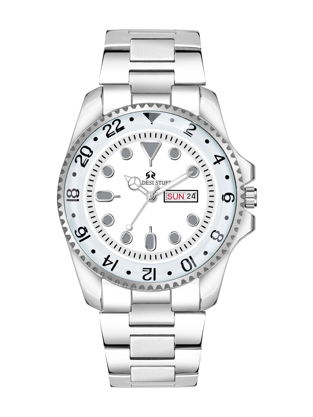 SZN Men Dial & Straps Analogue Multiple Time Zone Watch SZN SDS 150 WHITE-image-16