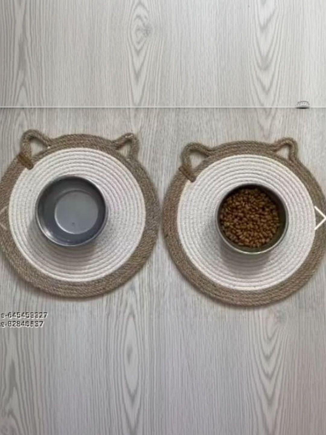 Siya Textiles Beige & White 2-Pieces Round Shaped Table Placemats-image-18
