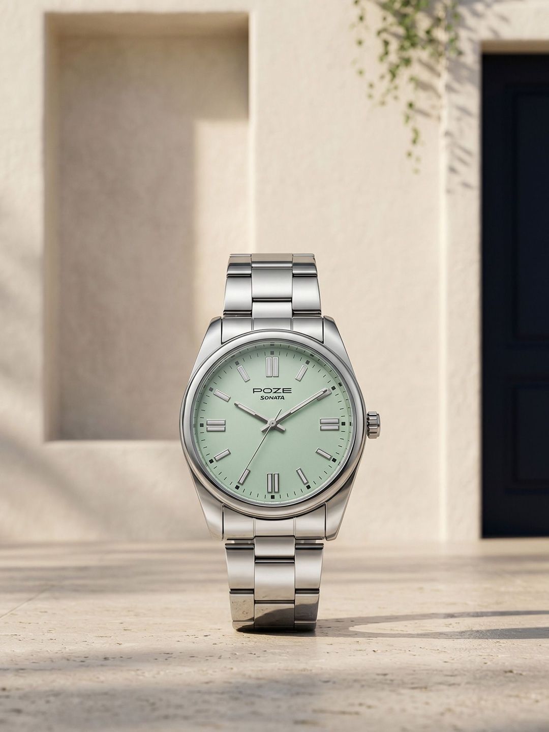 Sonata Men Poze 9 Lt.Green Dial Analog Watch - SP70033SM09W