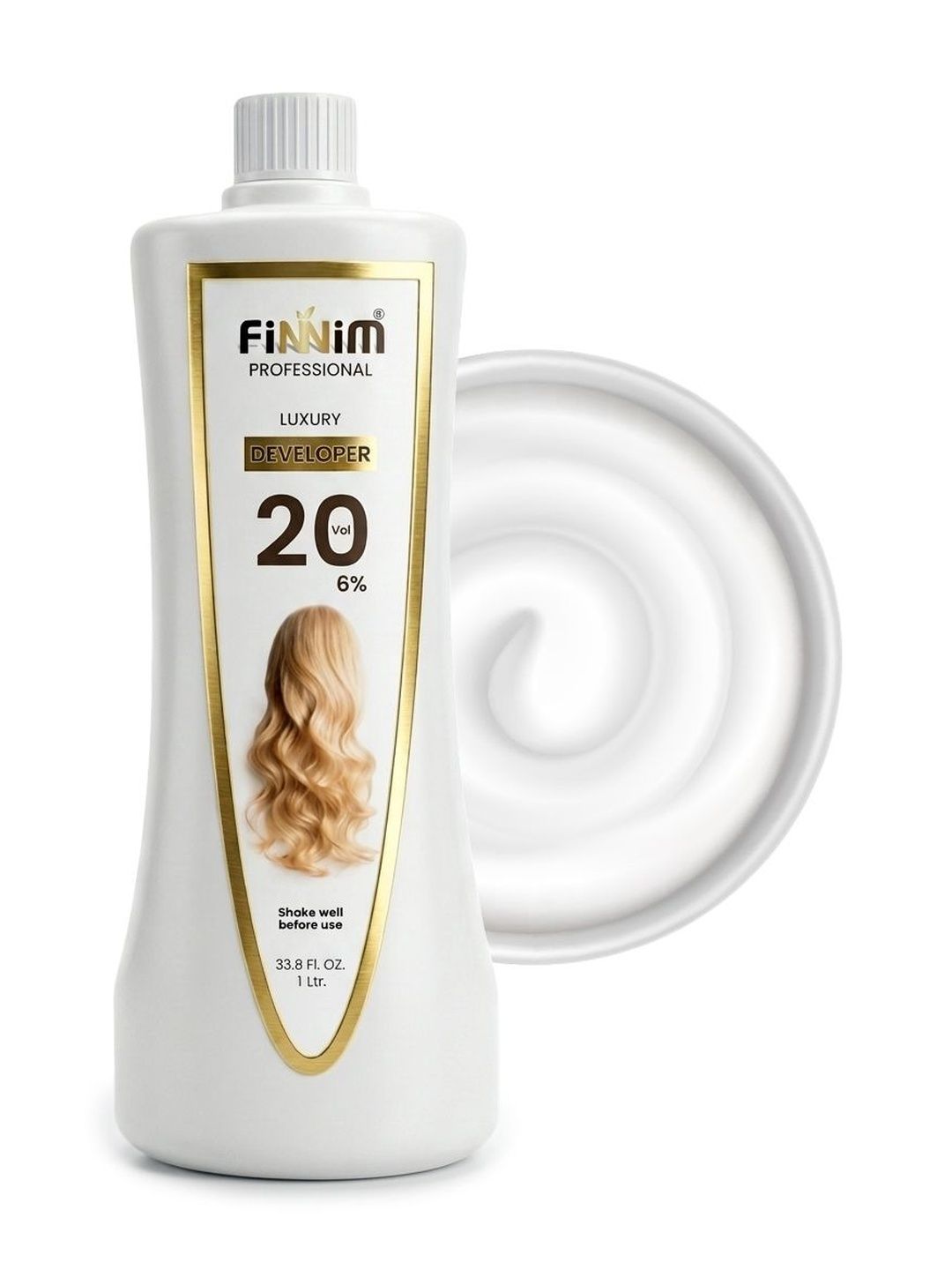 Finnim Hair Color Developer 20 Volume (6%) Cream Developer - 1L-image-18