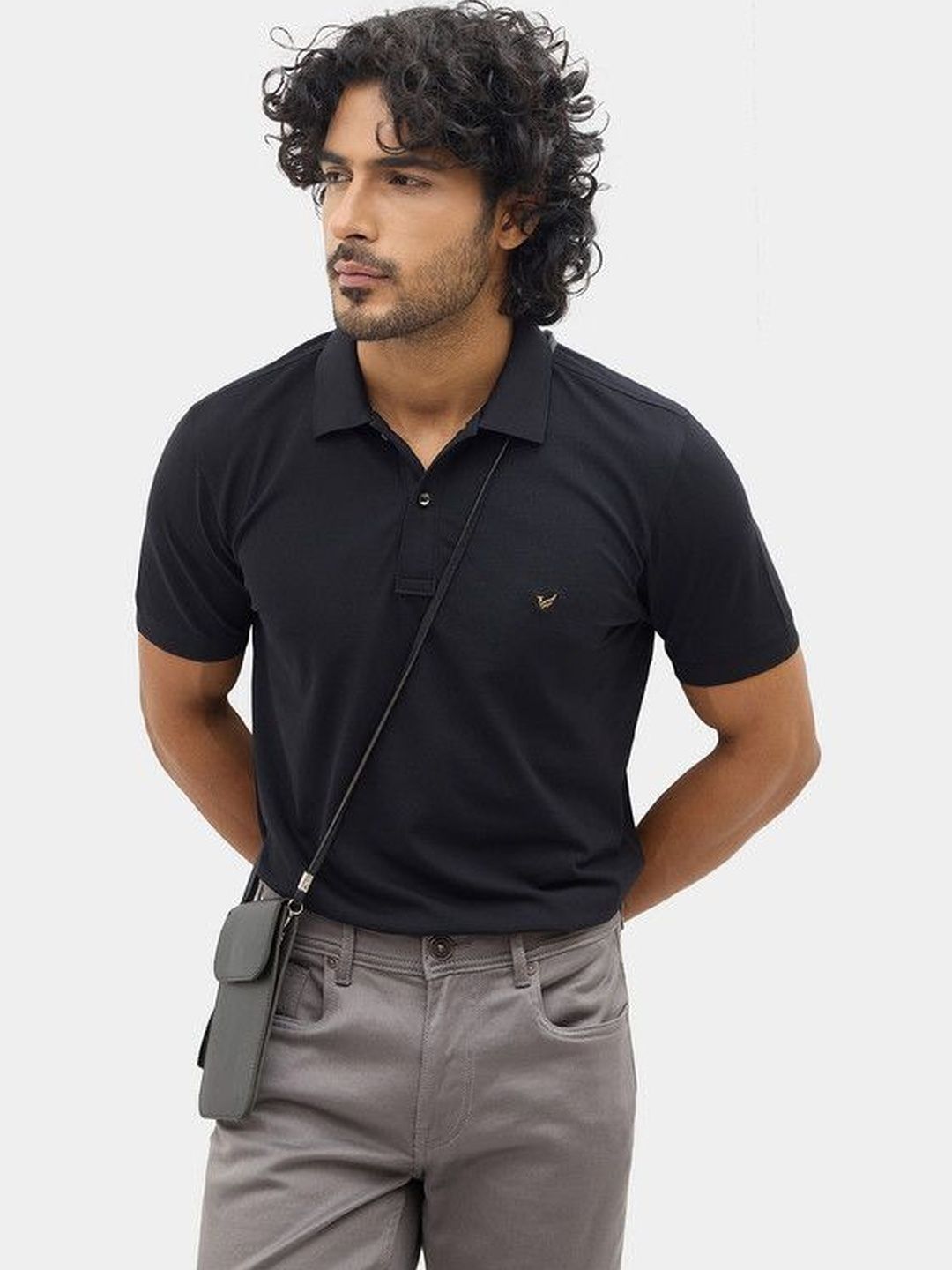 Blackberrys Men Brand Logo Polo Collar Slim Fit T-shirt-image-12