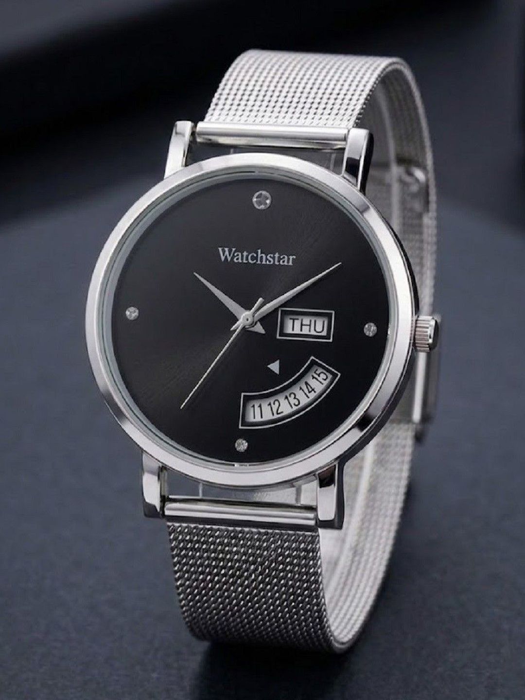 WATCHSTAR Women Dial & Stainless Steel Bracelet Style Straps Analogue Multi Function Watch Zara BlackYO-image-21
