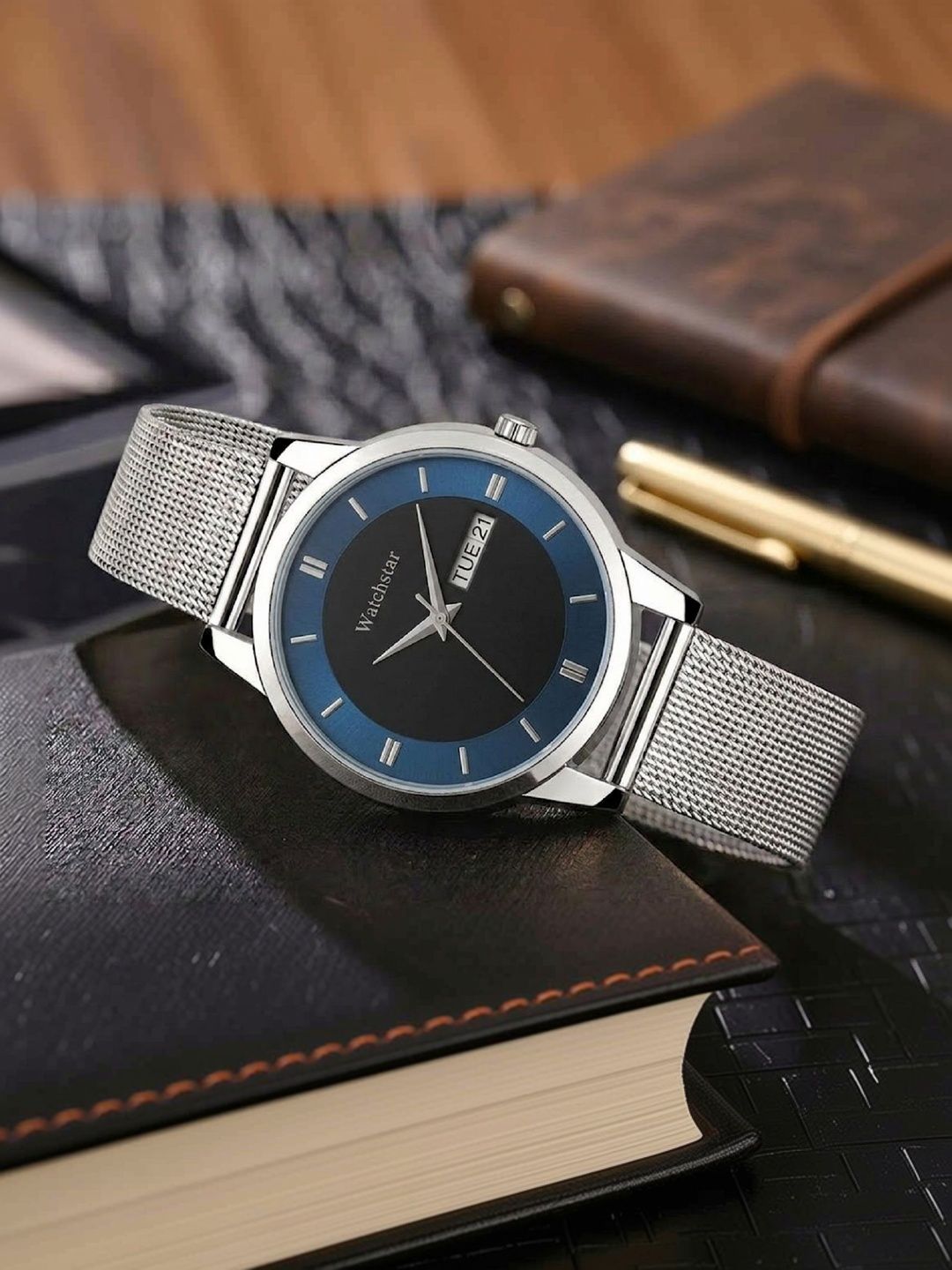 WATCHSTAR Women Dial & Stainless Steel Straps Analogue Watch Misty BlueYO-image-5