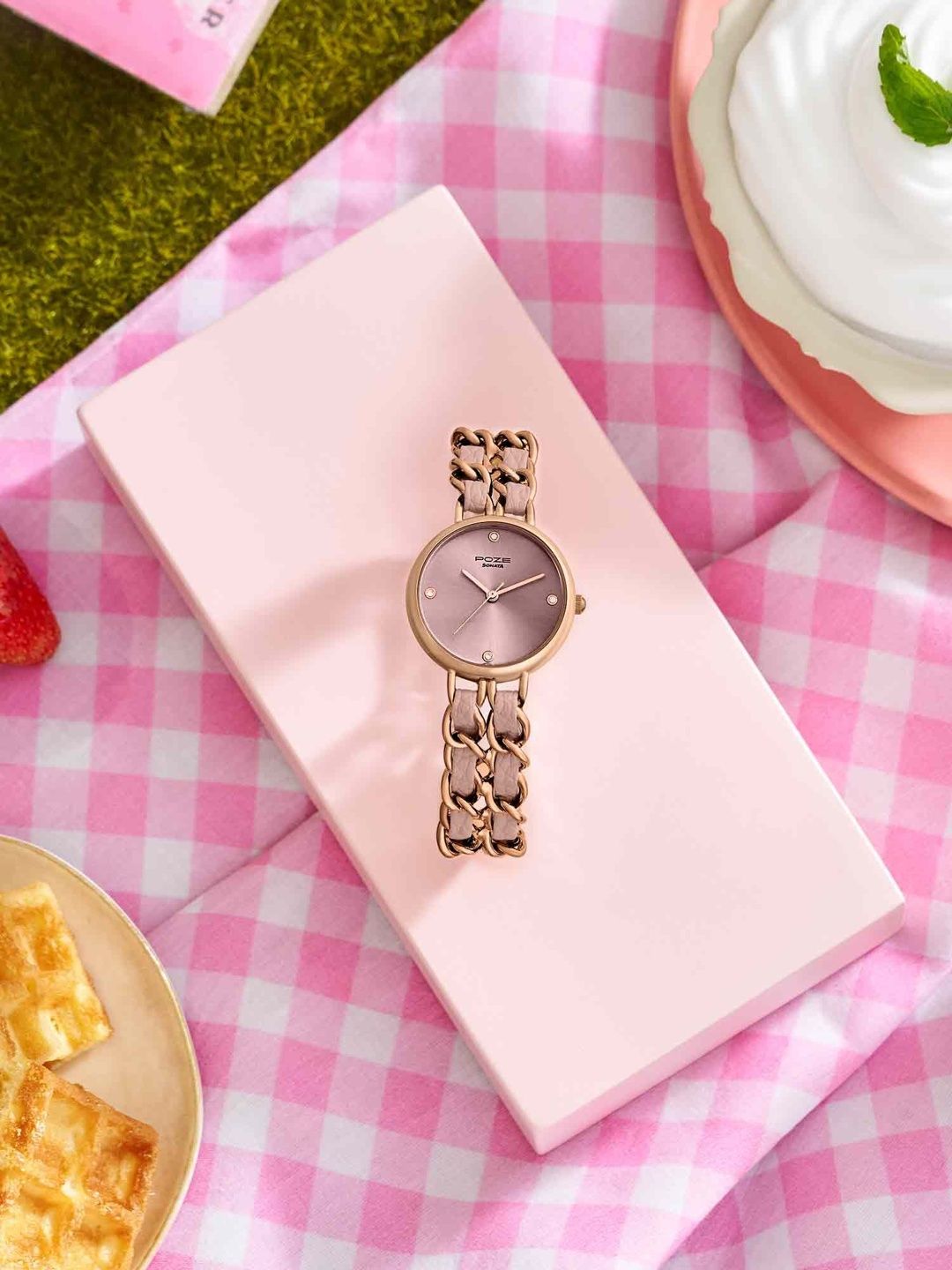 Sonata Women Poze 9 Pink Dial Analog Watch - SP80184YM01W