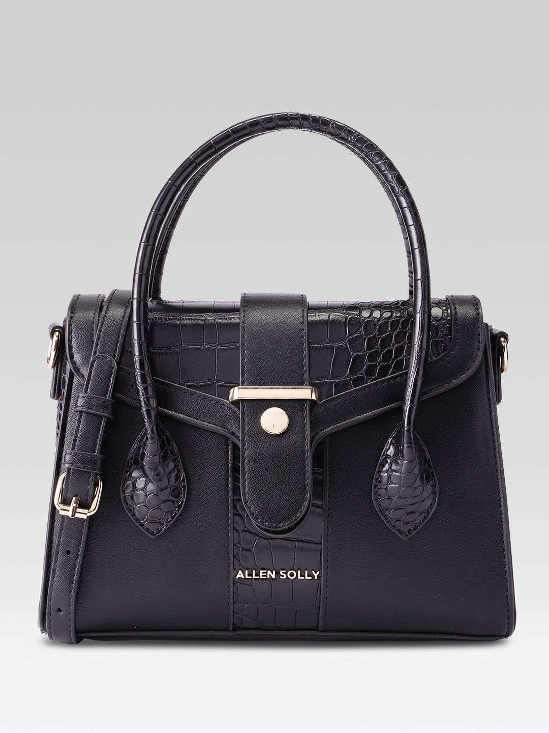 Allen Solly Textured Structured Handheld Bag-picture-38