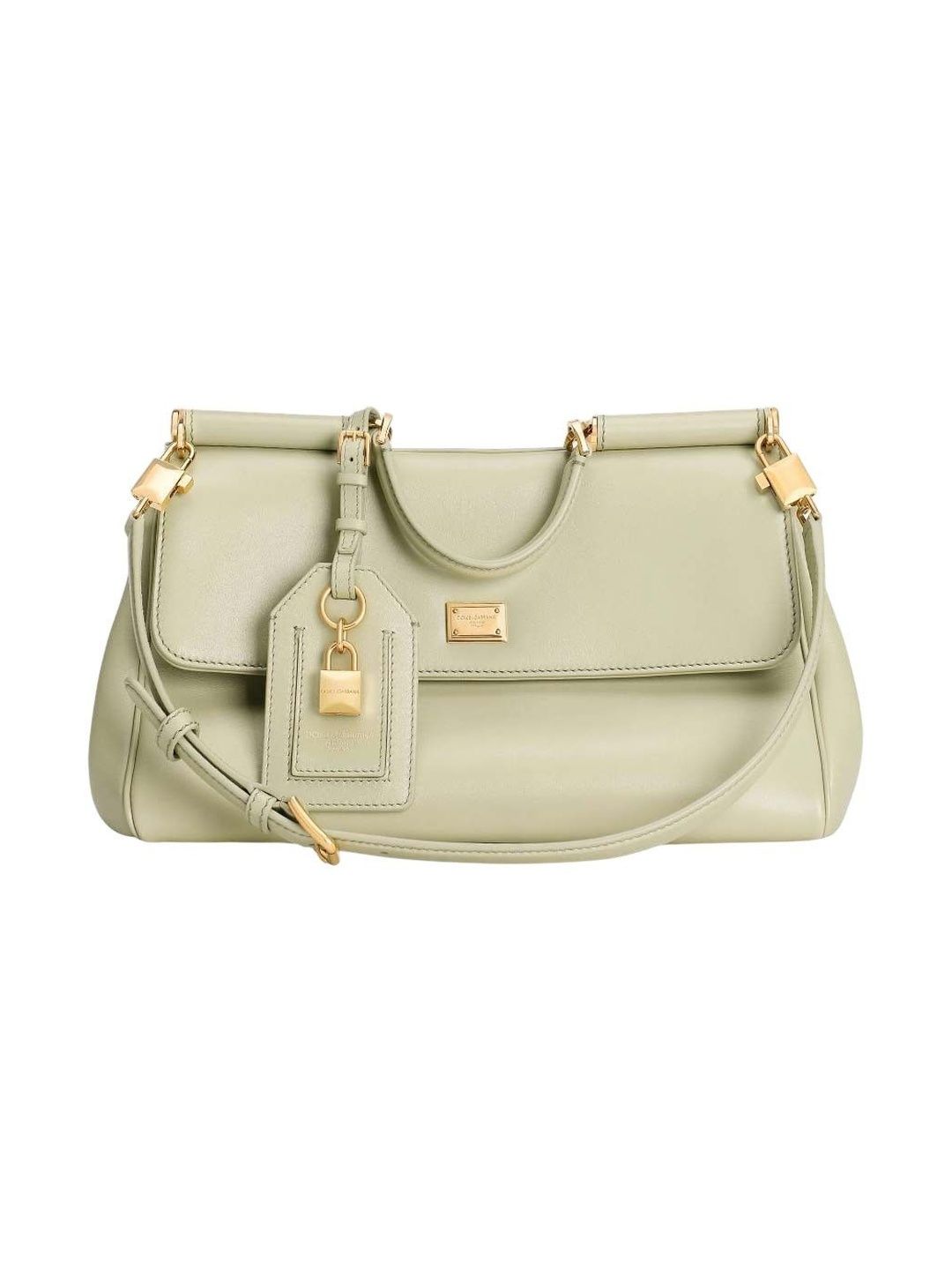 Dolce & Gabbana Light Green My Sicily Medium Satchel-picture-40