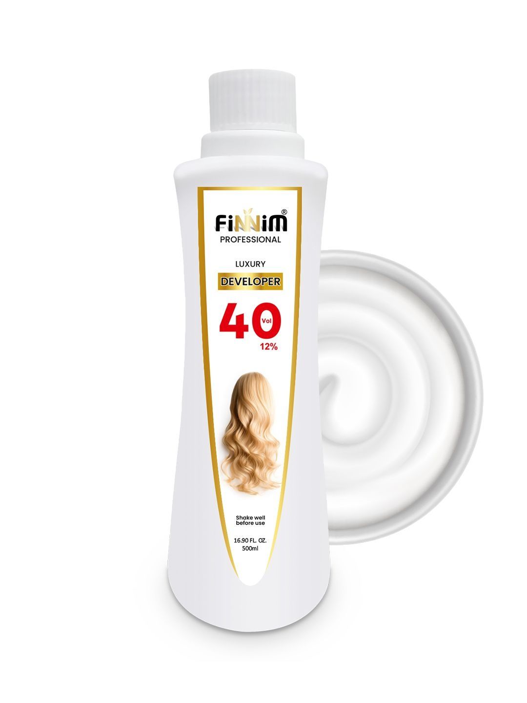Finnim Hair Color Developer 40 Volume (12%) Cream Developer - 500 ml-image-41
