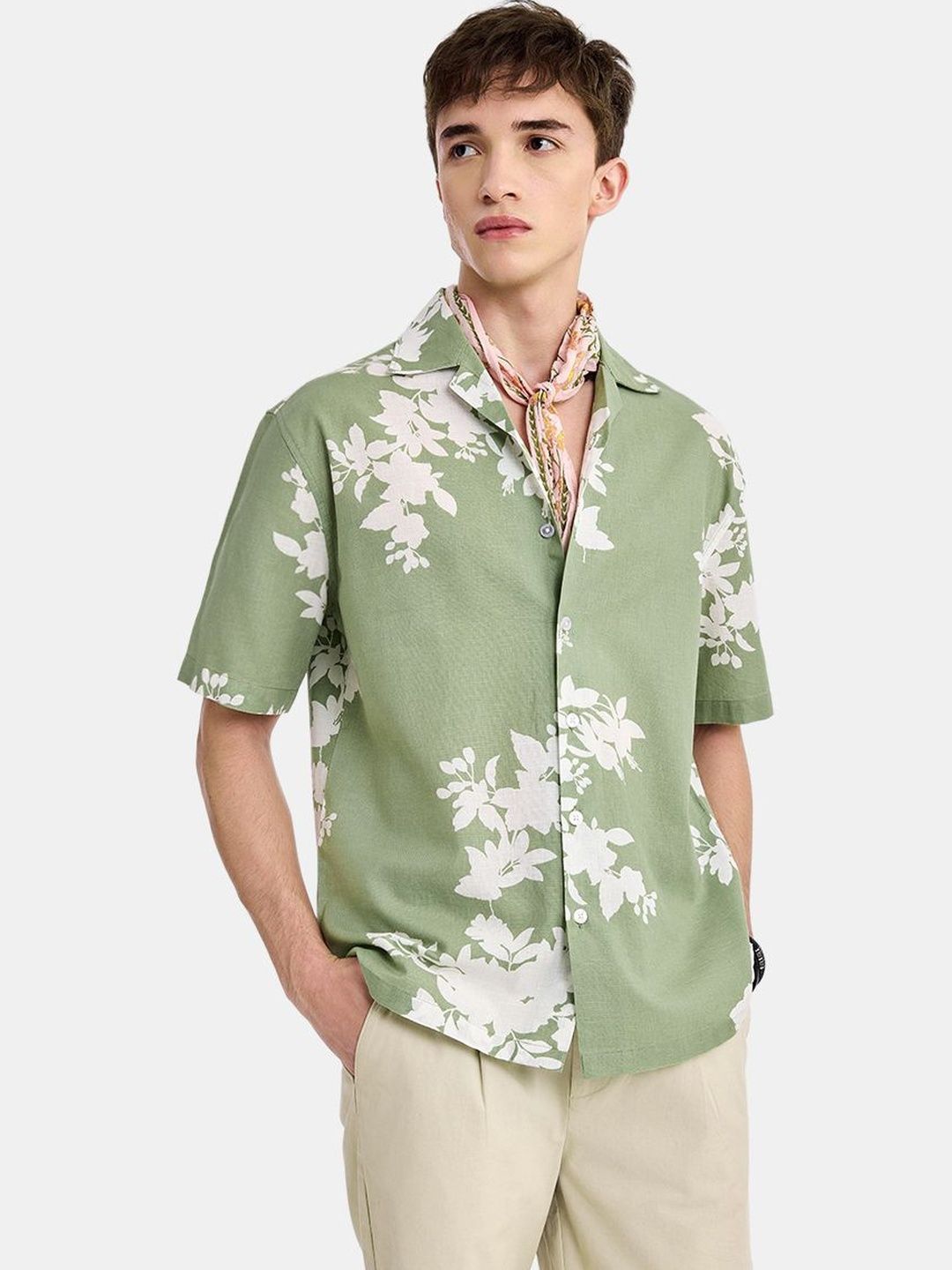 Snitch Men Boxy Floral Printed Casual Shirt-picture-44
