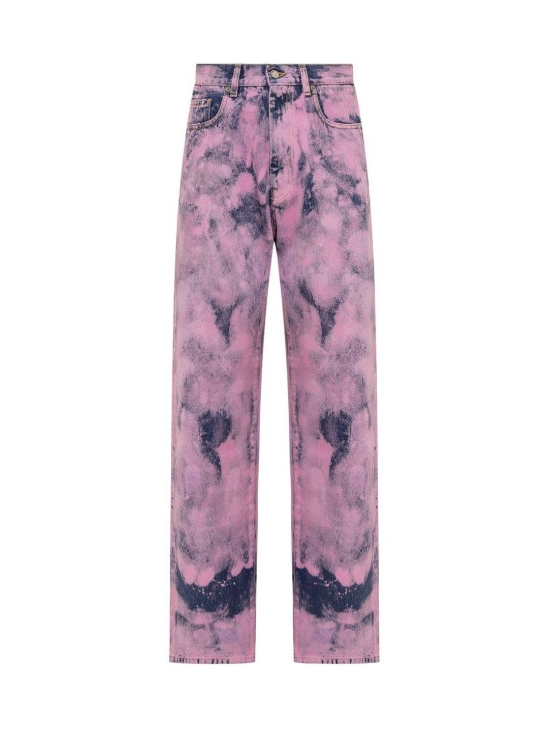 Pink Straight High Rise Jeans-image-25