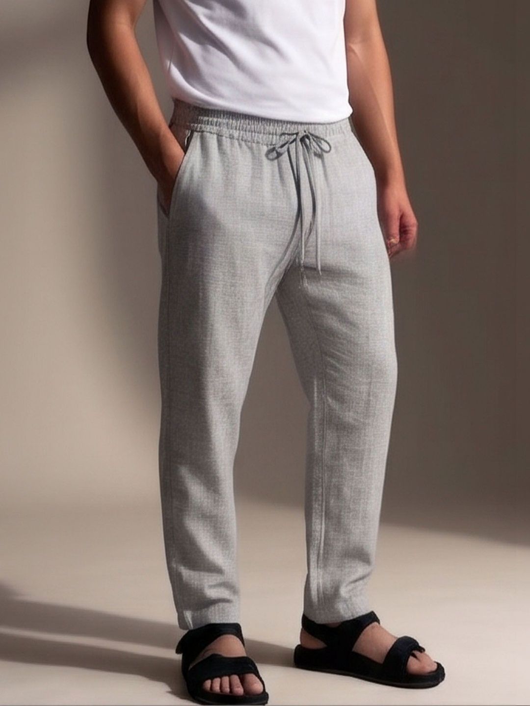 PANTOM Mid Rise Straight Lounge Pants-image-15
