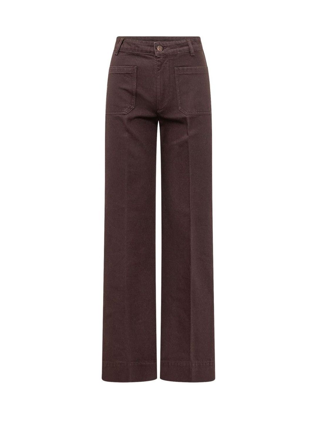 victoria beckham Dark Brown Straight Mid Rise Jeans-picture-33