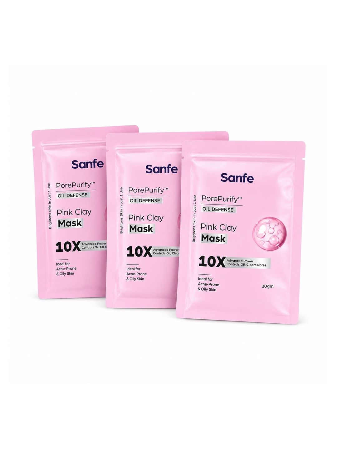 Sanfe Set Of 3 Pore Purify Pink Clay Mask - 20 g Each-picture-39