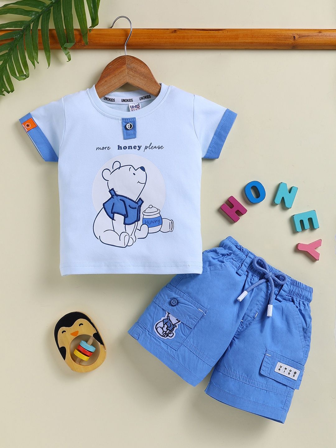 UNO KIDS Boys Printed T-shirt with Shorts-picture-55