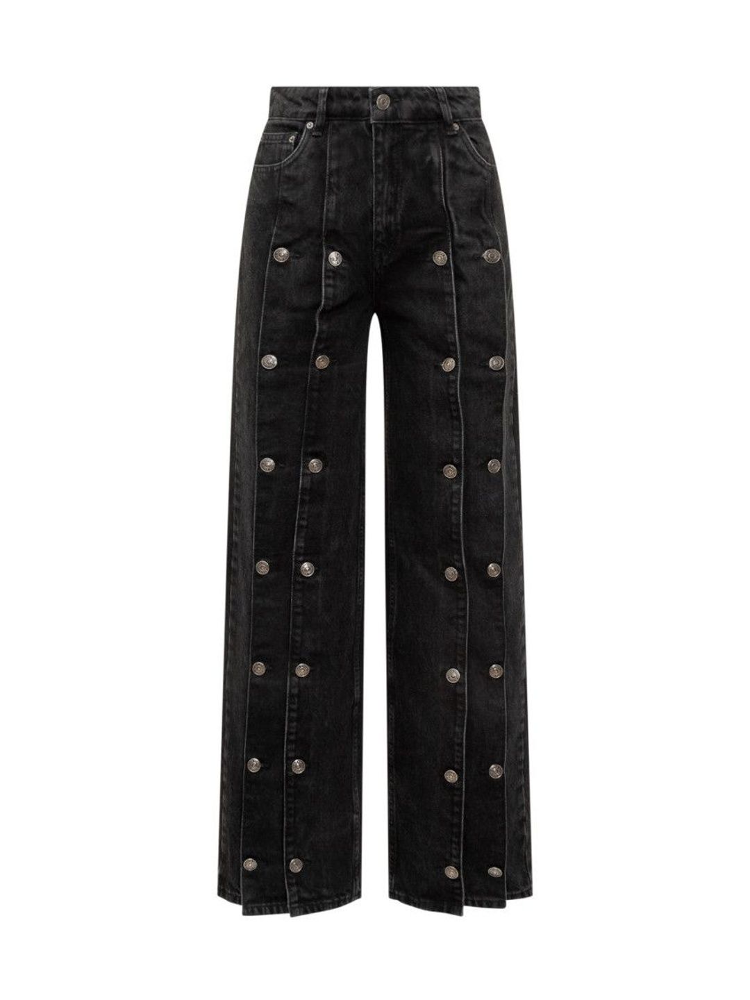 Black Straight High Rise Jeans-image-14