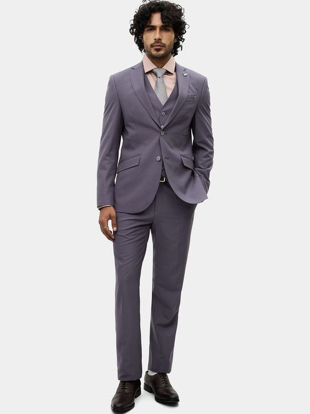 Blackberrys Men Notched Lapel Slim Fit Suits-picture-40