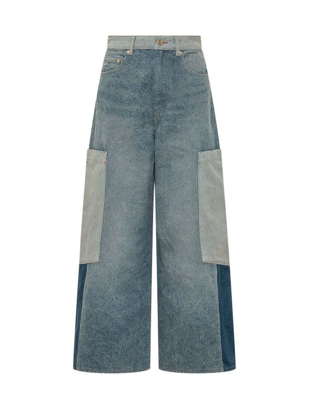 ganni Light Blue Loose High Rise Jeans-picture-35