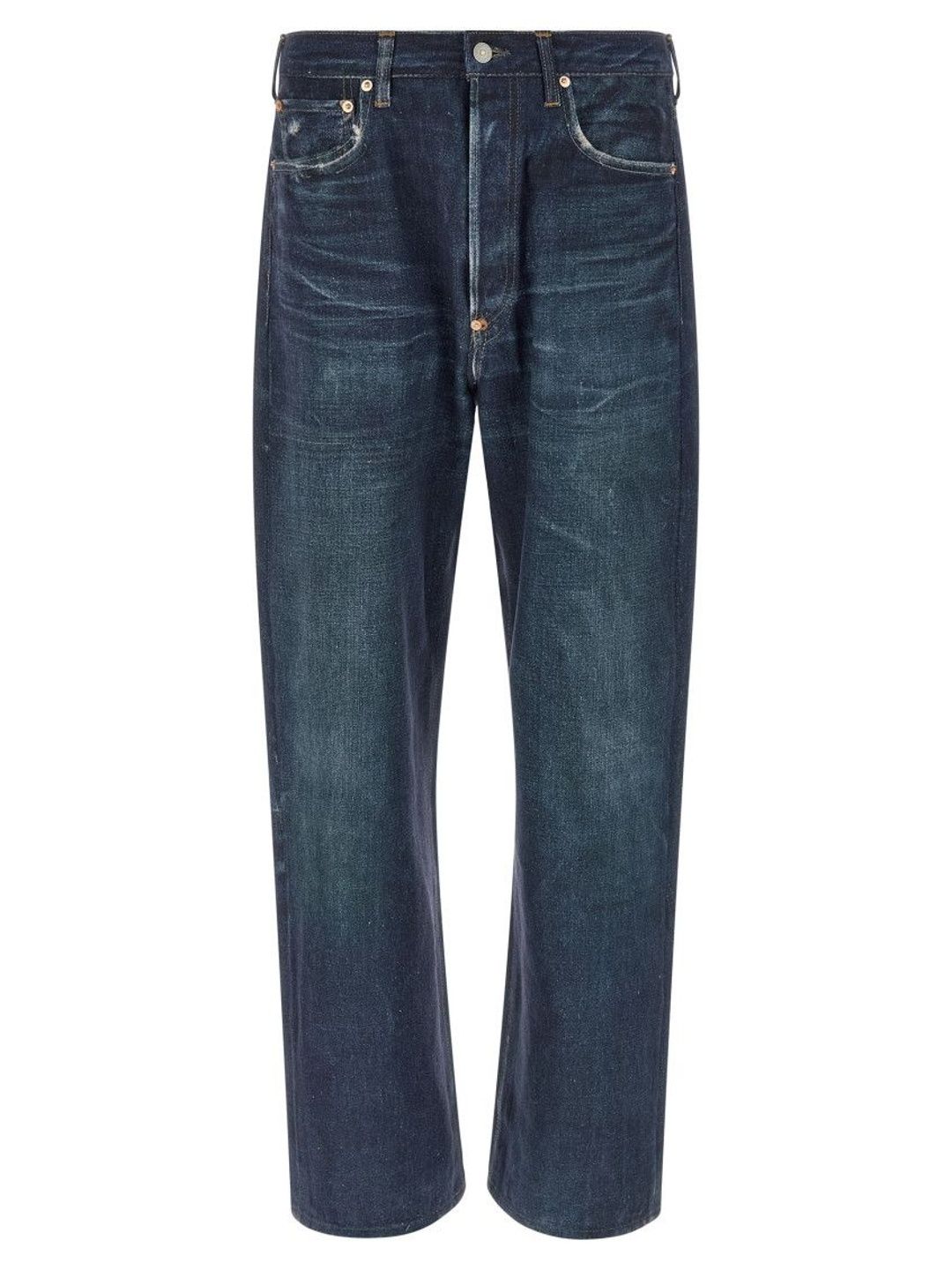 junya watanabe Blue Straight Solid Jeans-picture-57
