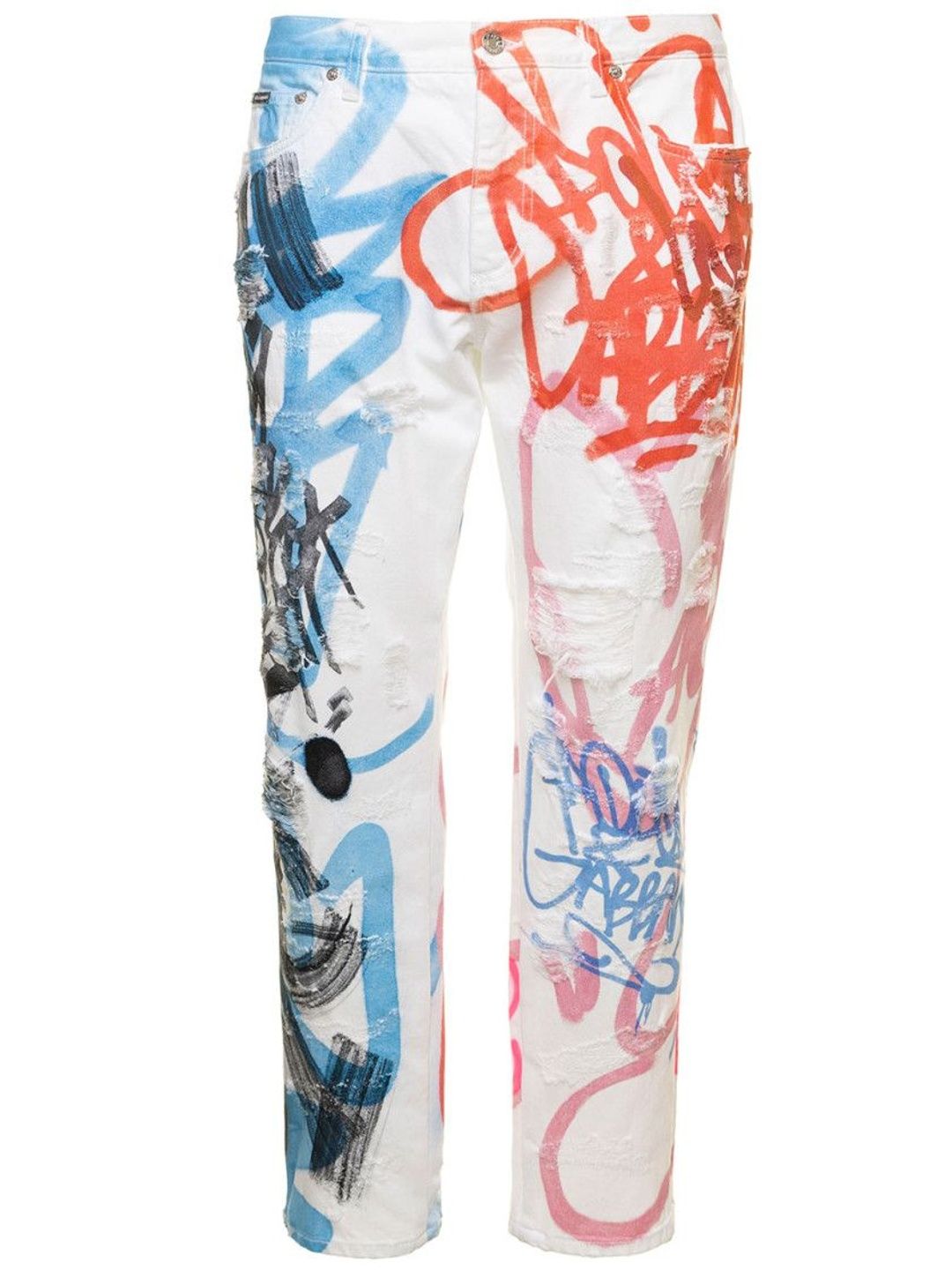dolce & gabbana White Mid Rise Jeans-picture-13