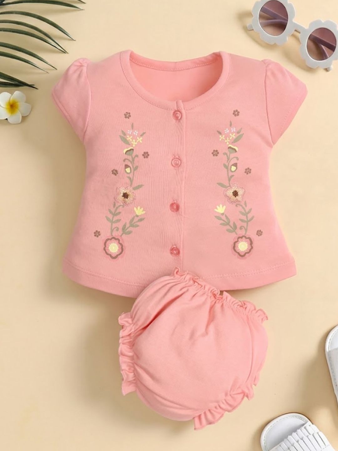 Annie Infant Girls Floral Printed Top with Bloomers-picture-25