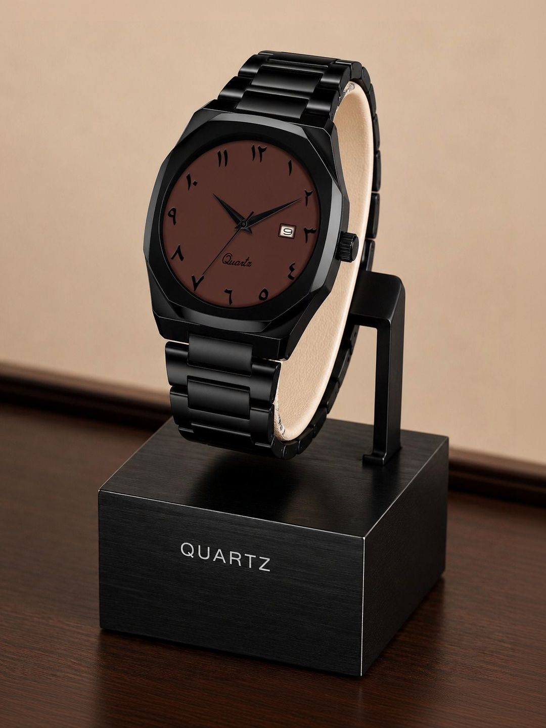 SZN Men Dial & Straps Analogue Date Aperture Watch SZN MAFIA BROWN-image-32
