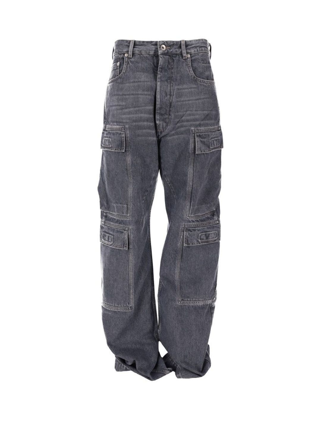 rick owens Grey Loose Mid Rise Jeans-picture-45