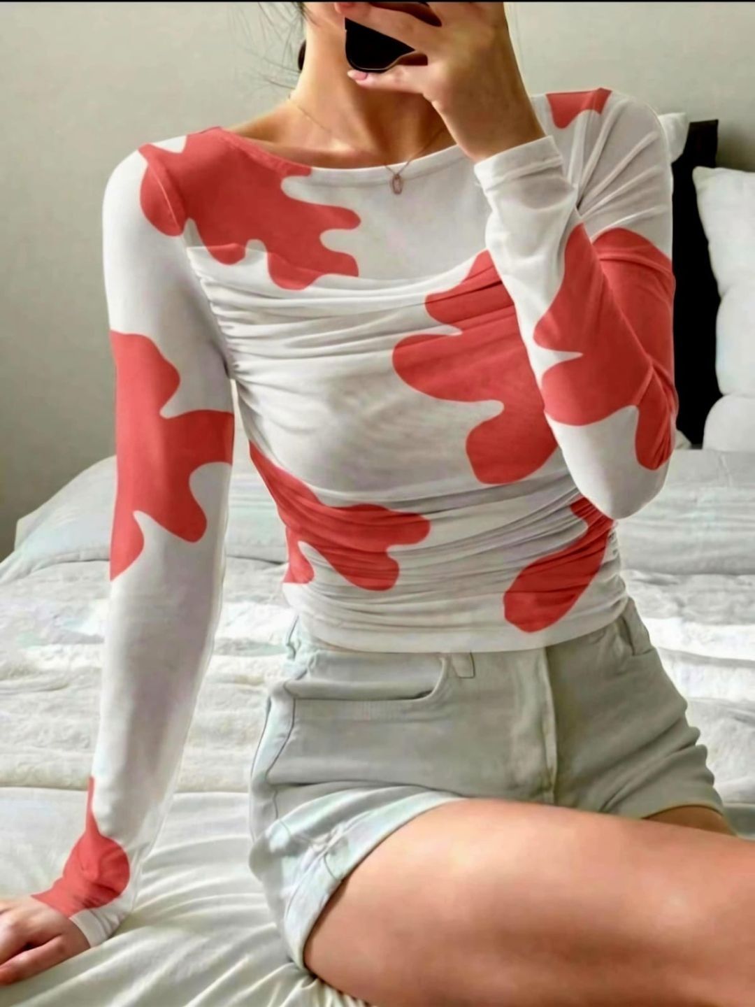 STYLOBABE Print Net Top-picture-53