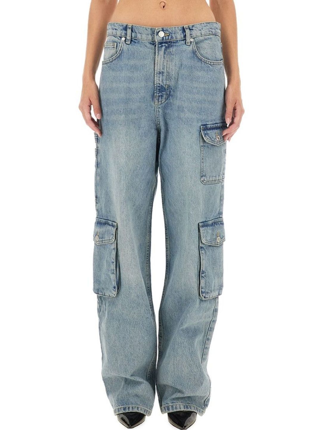 moschino Denim Loose Mid Rise Jeans-picture-12