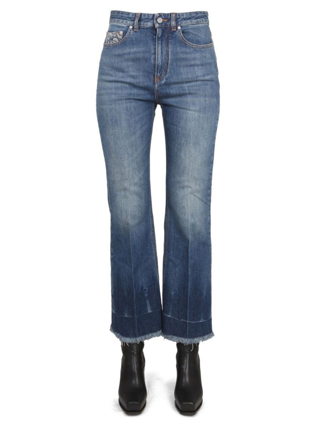 stella mccartney Blue Flared High Rise Jeans-picture-34