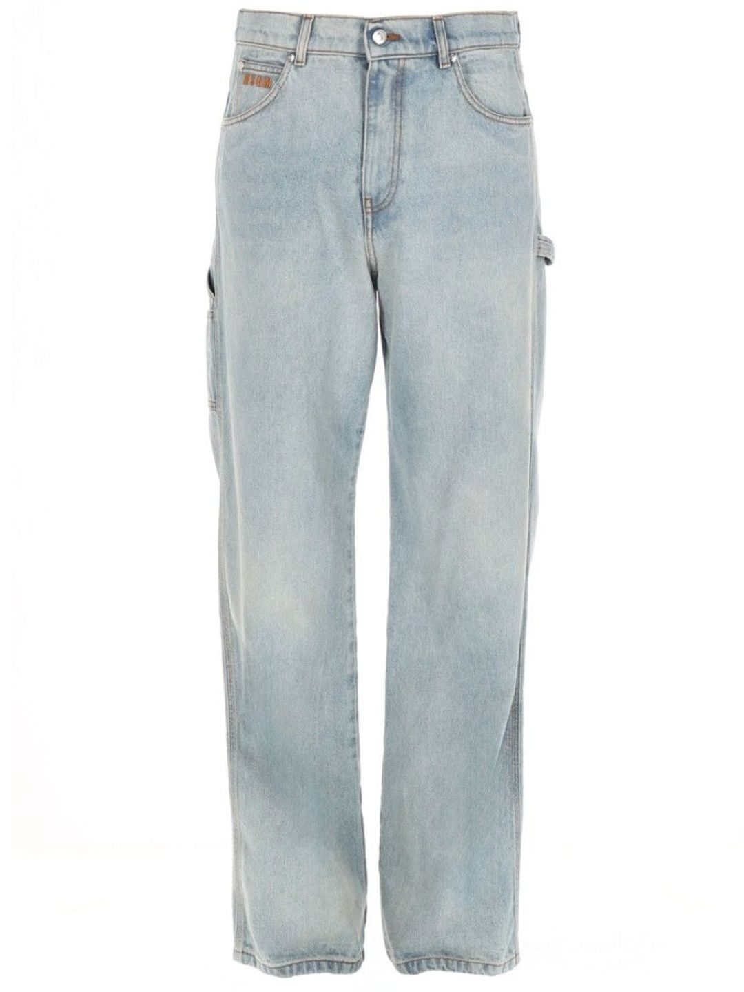msgm Light Blue Straight Jeans-picture-10