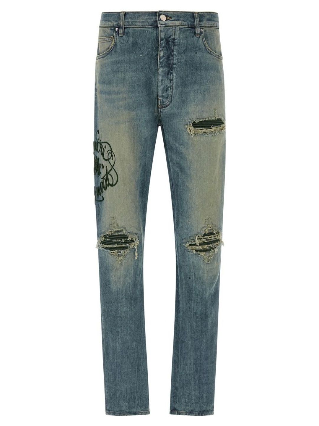 amiri Blue Mid Rise Jeans-picture-36