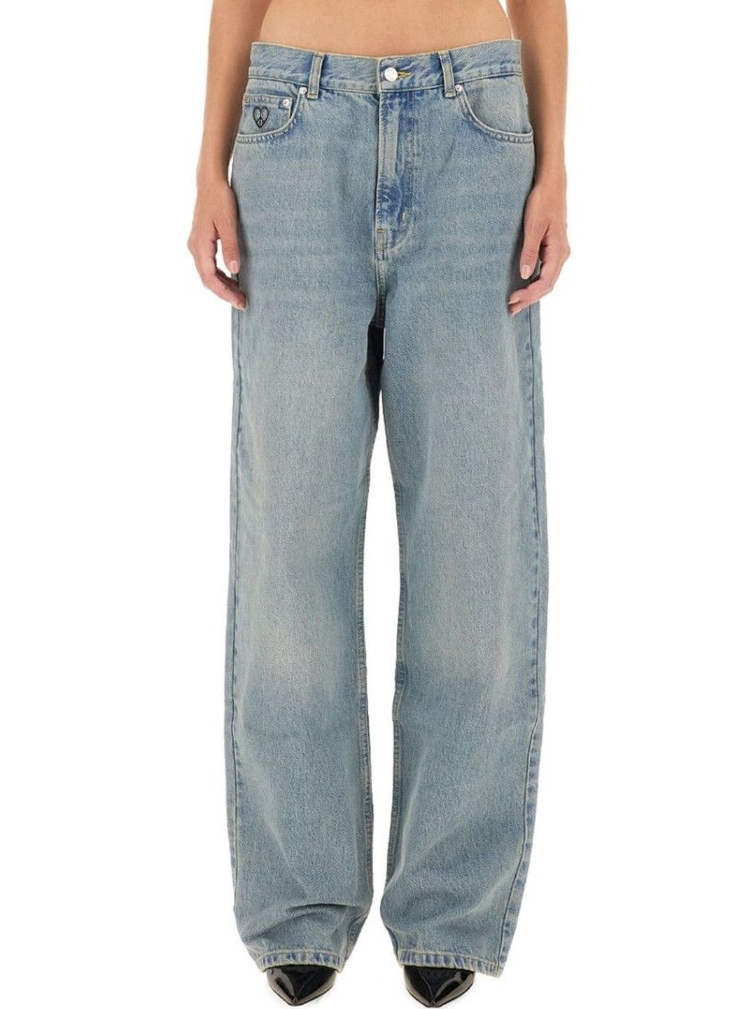 moschino Denim Loose Mid Rise Jeans-picture-17
