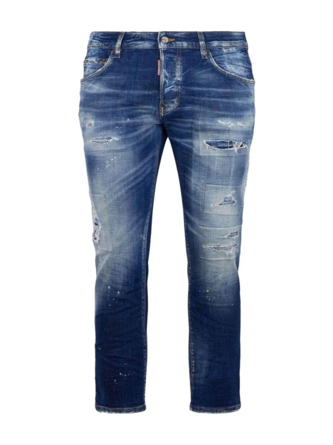 Blue Distressed Jeans-image-10
