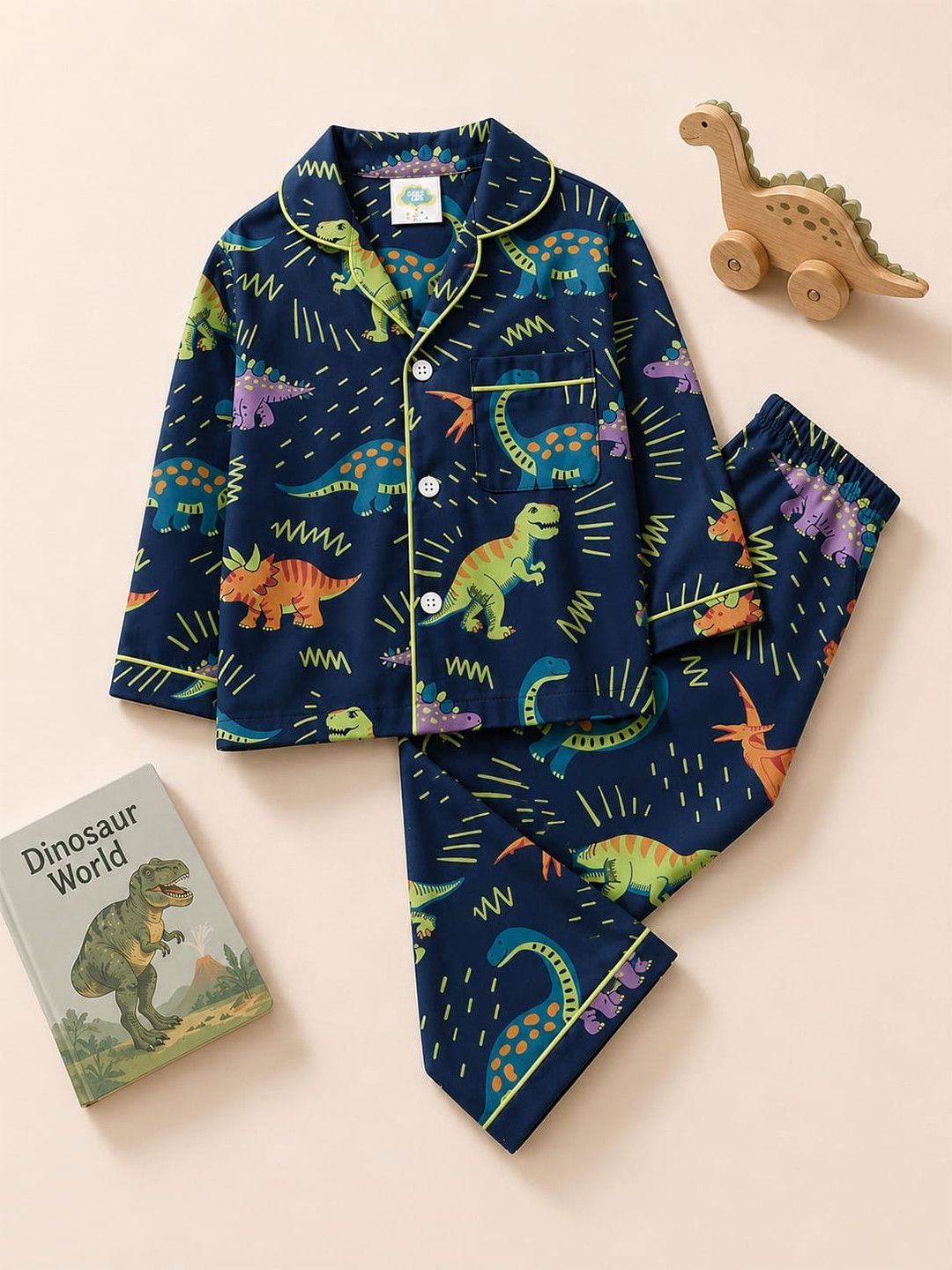 Fancy Fluff Unisex Kids Printed Night suit-picture-40