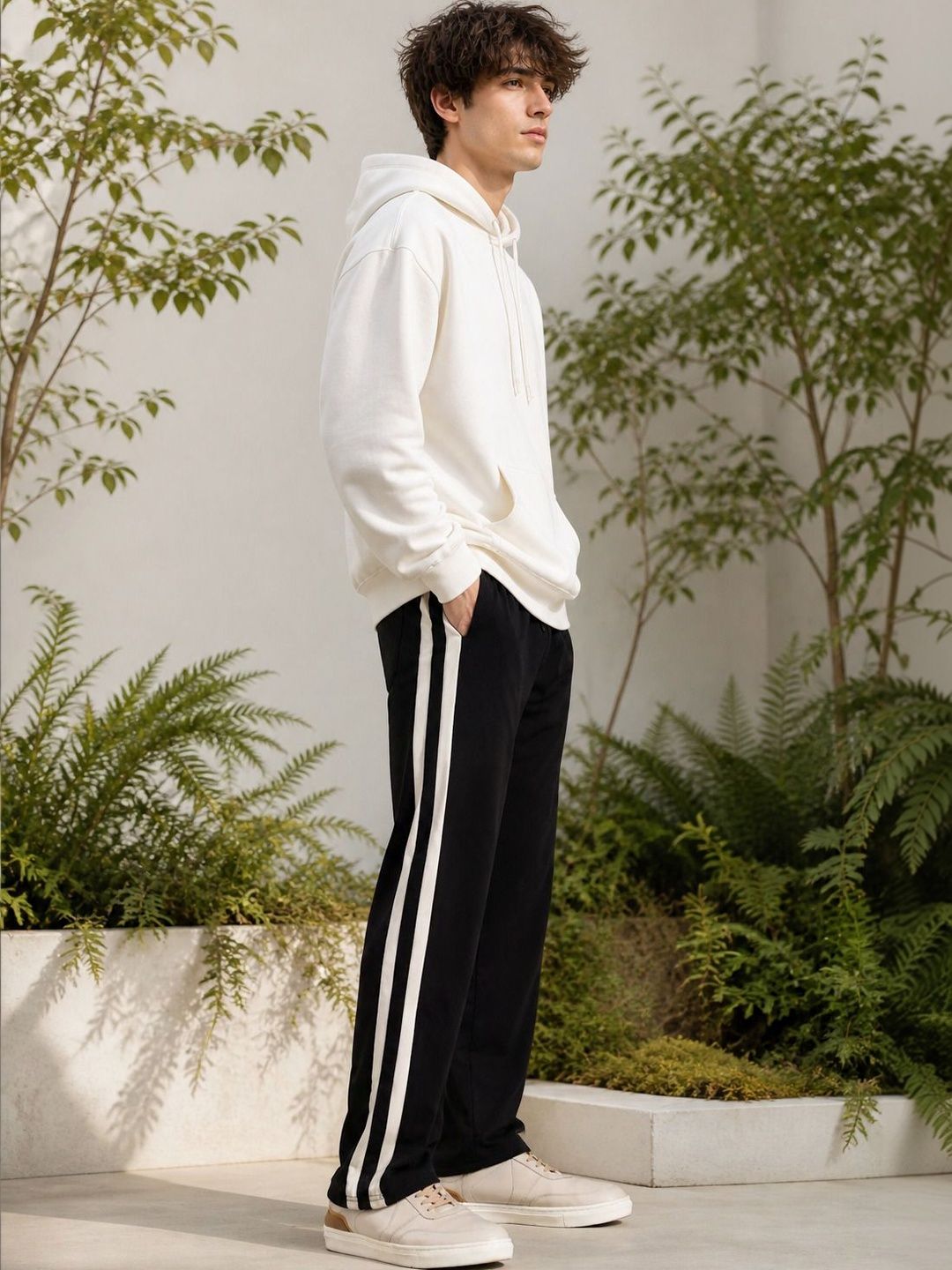 R.Code by The Roadster Life Co. Men Regular Fit Colourblocked Running Track Pants