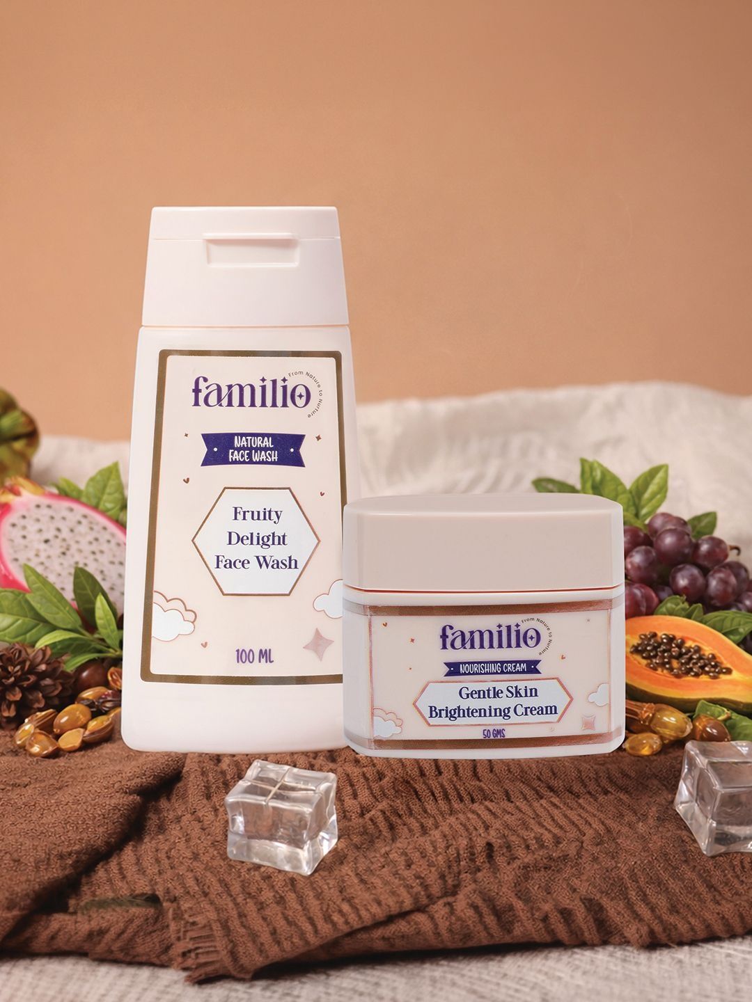 Familio Set Of Face Wash - 100 ml & Nourishing Cream - 50 g-picture-48