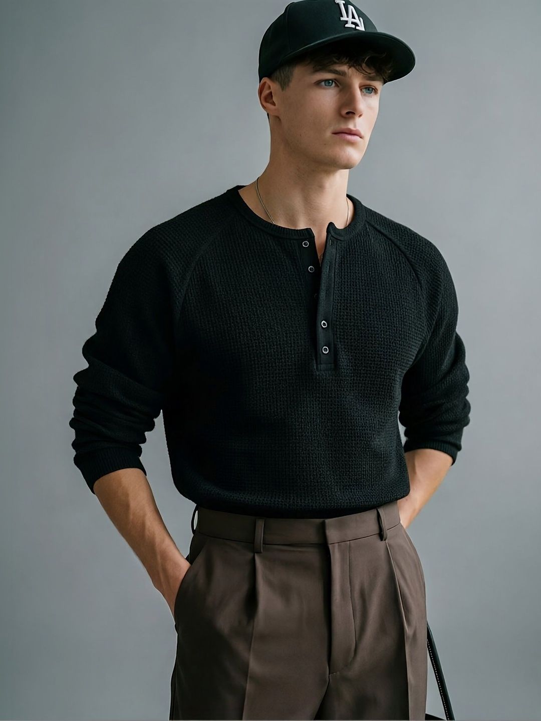 Imsa Moda Men Henley Neck T-shirt-picture-28