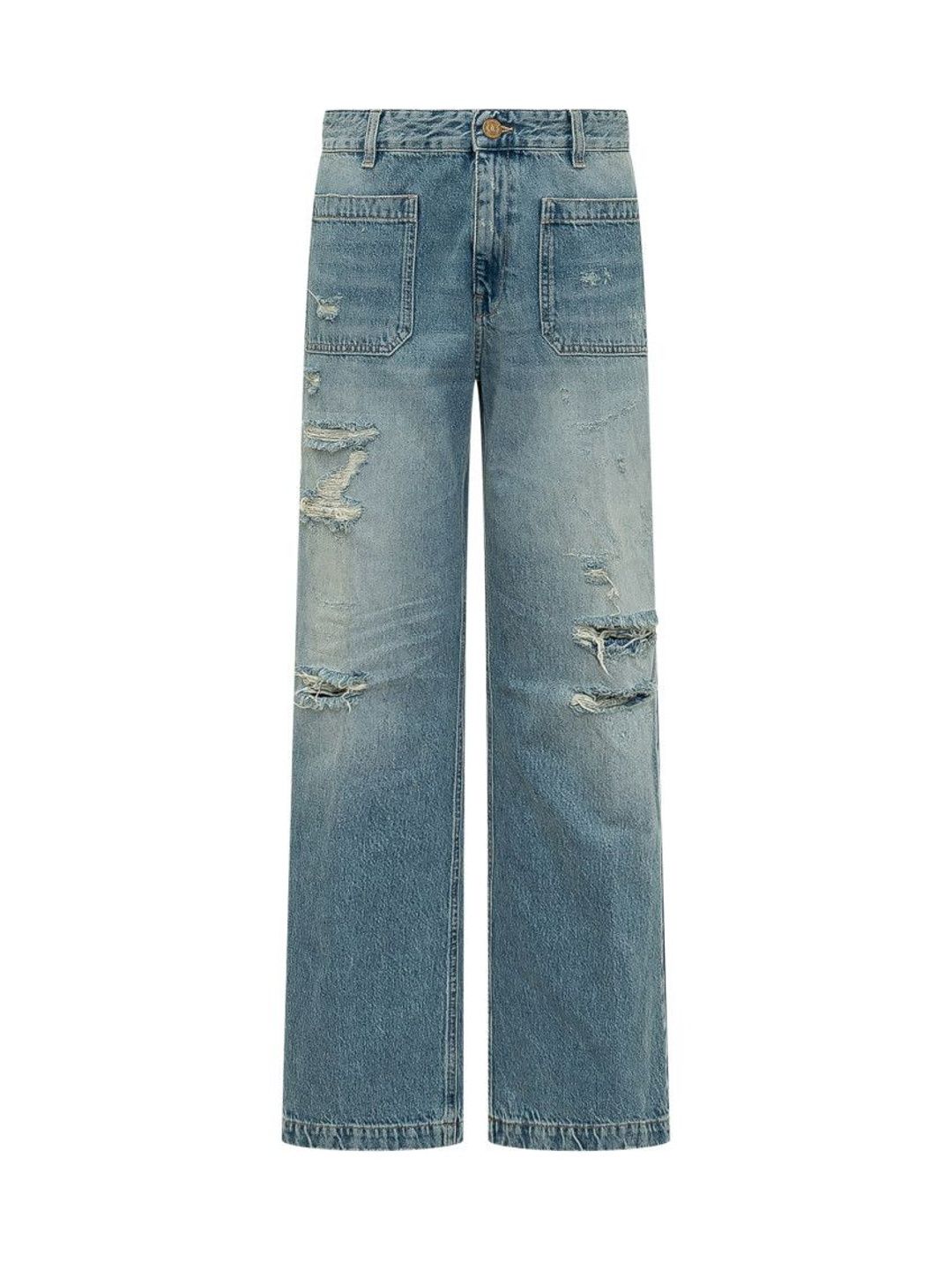 seafarer Blue Straight High Rise Jeans-picture-35