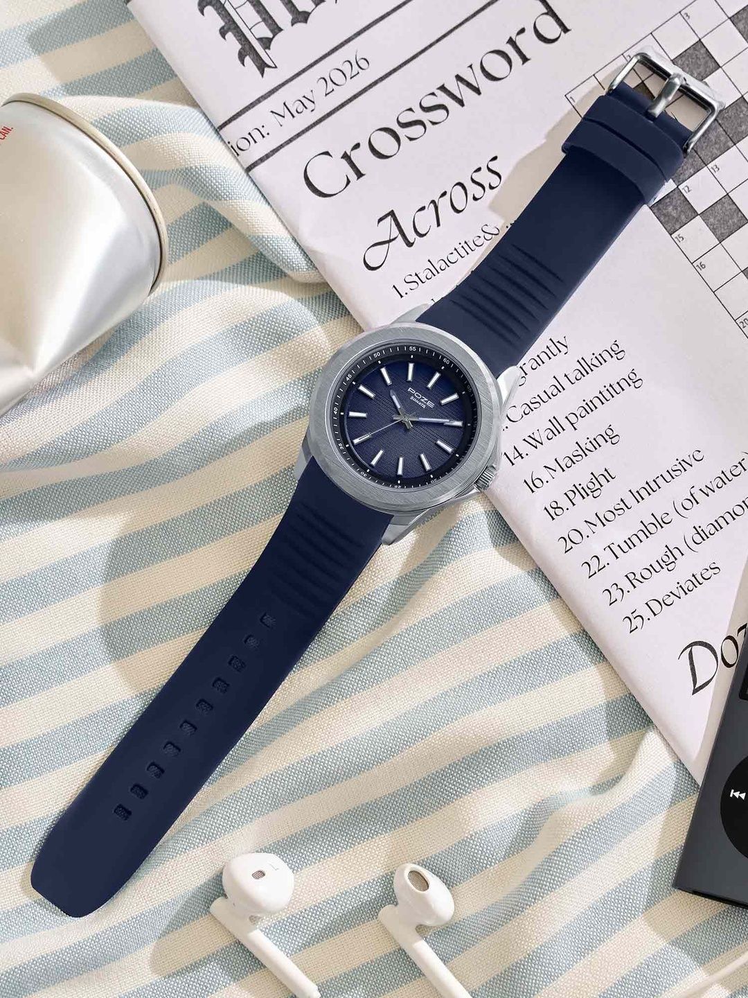 Sonata Men Poze 9 Navy Dial Analog Watch - SP70050SP03W