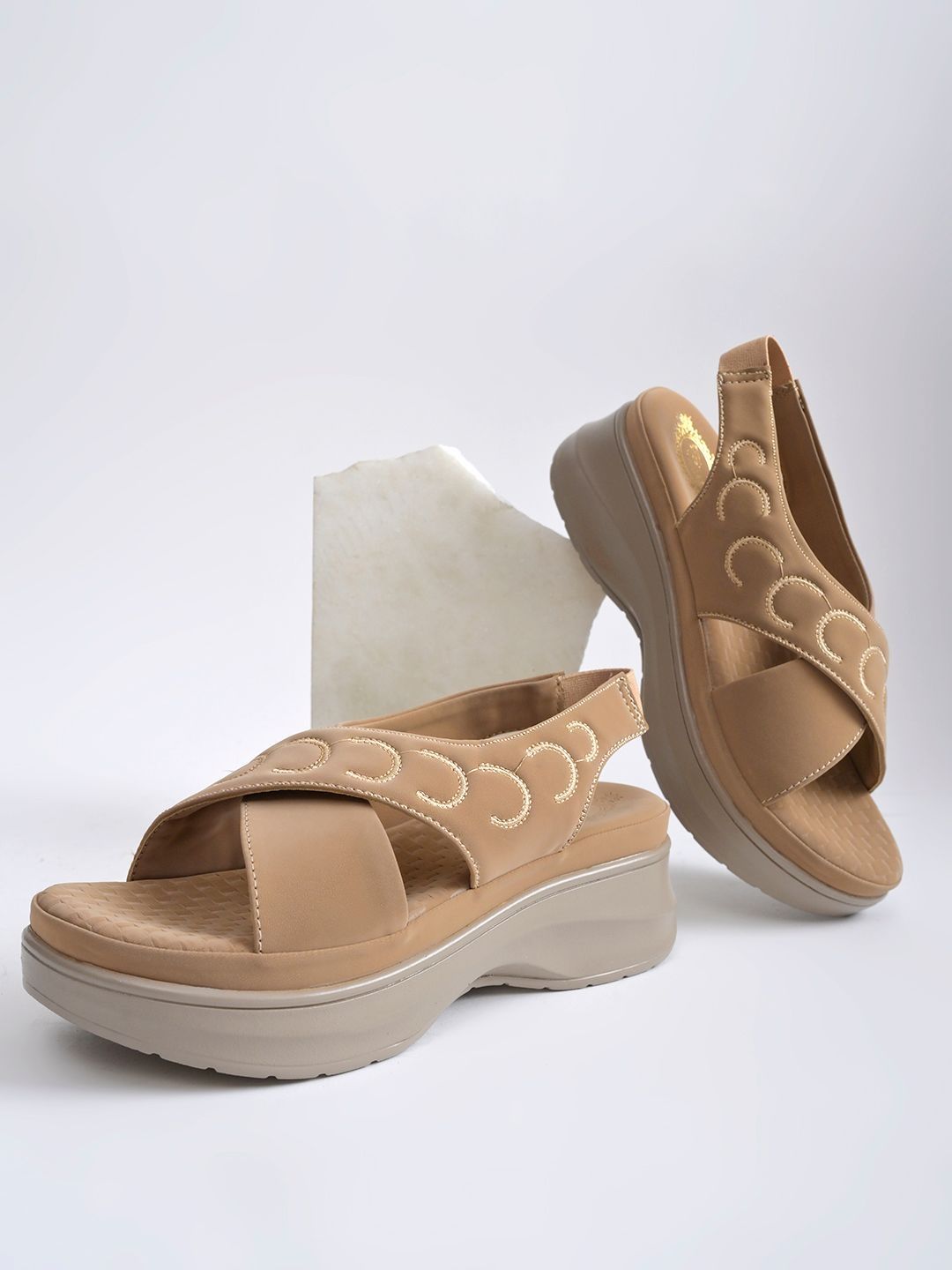 Shoetopia Embellished Wedge Sandals-picture-52