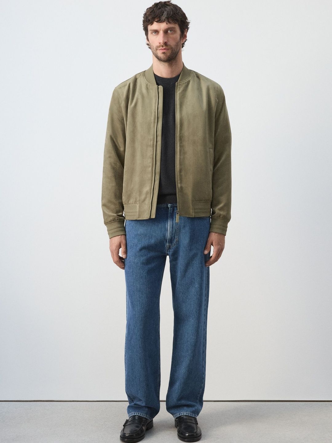 MANGO MAN Stand Collar Bomber Jacket-picture-14