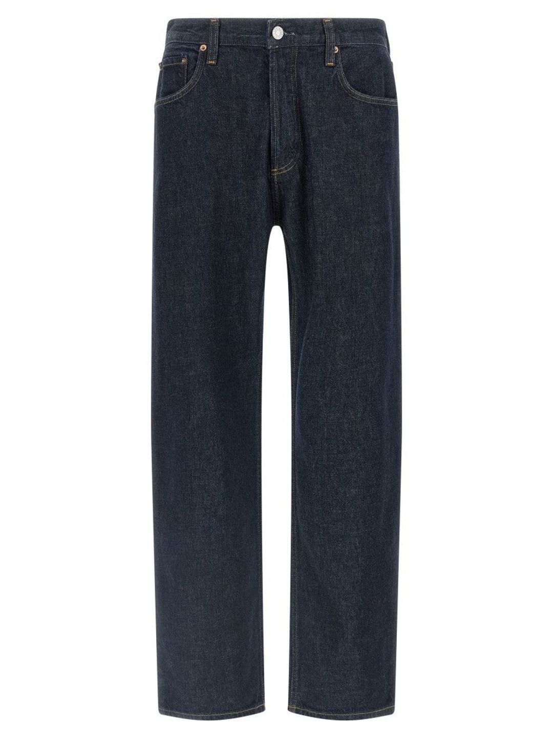 agolde Navy Blue Straight Jeans-picture-45