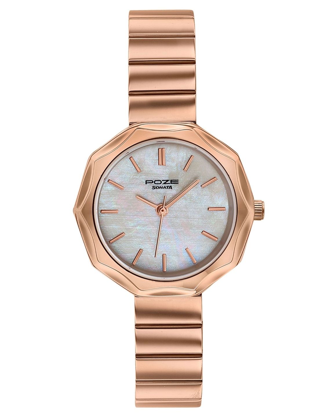 Sonata Women Mother of Pearl Dial & Stainless Steel Bracelet Style Straps Analogue Watch SP80184WM01W-picture-42