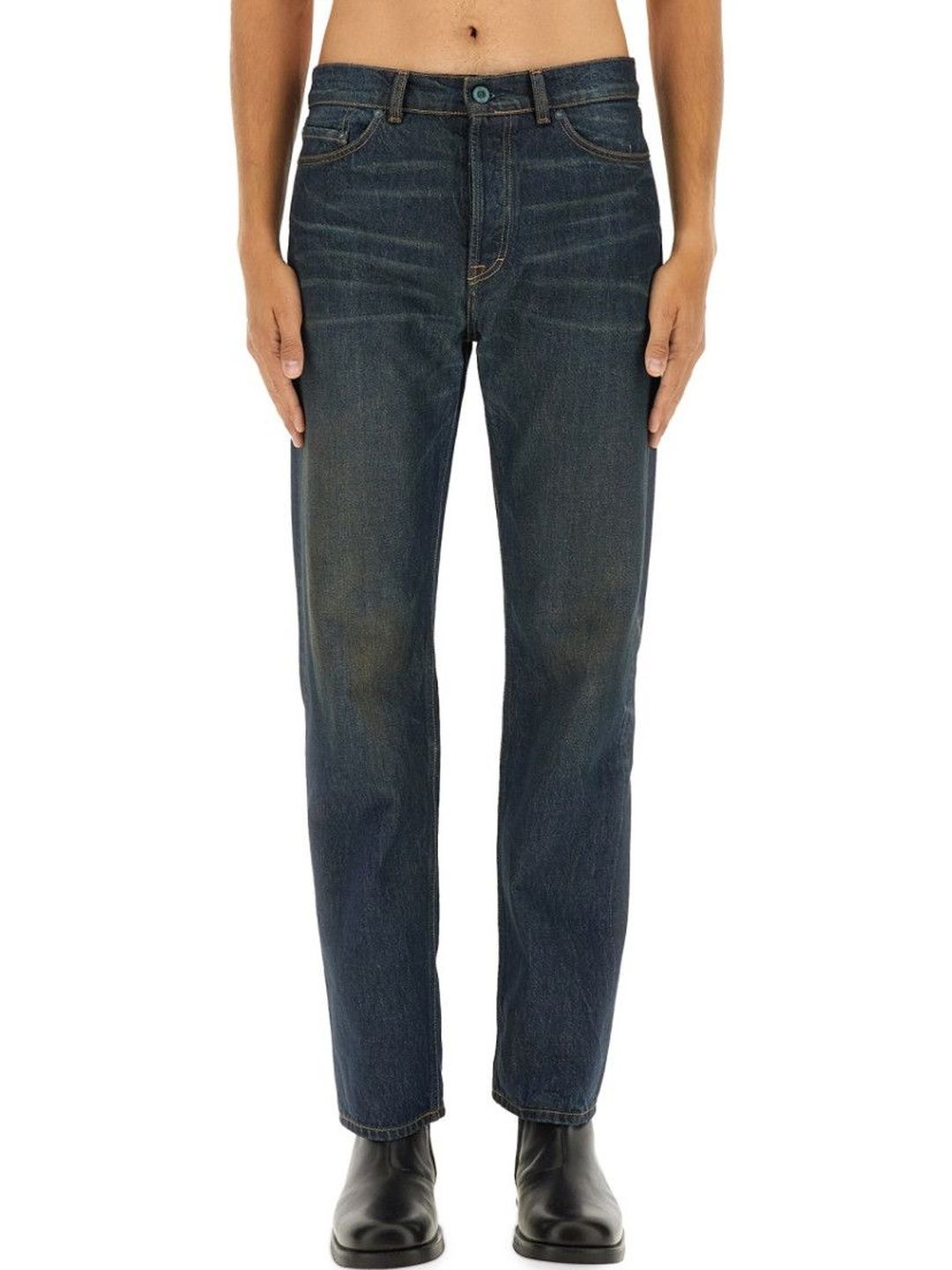 Blue Mid Rise Jeans-image-26