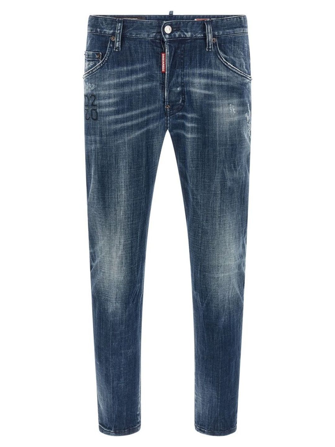 Blue Slim Low Rise Jeans-image-13